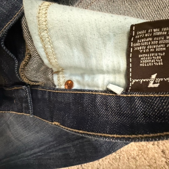 7 For All Mankind size 30 EUC classic Indigo Boot Cut Jeans - Picture 15 of 16